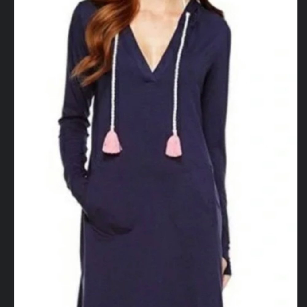 Lilly Pulitzer UPF 50+ Rylie Cover-Up Dress True Navy